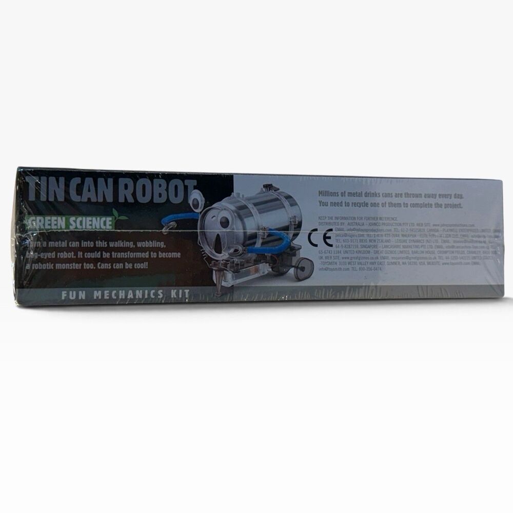 Tin Can Robot 4M Green Science STEM Kit New Sealed Toysmith KidzRobotix 8+ - Picture 3 of 7